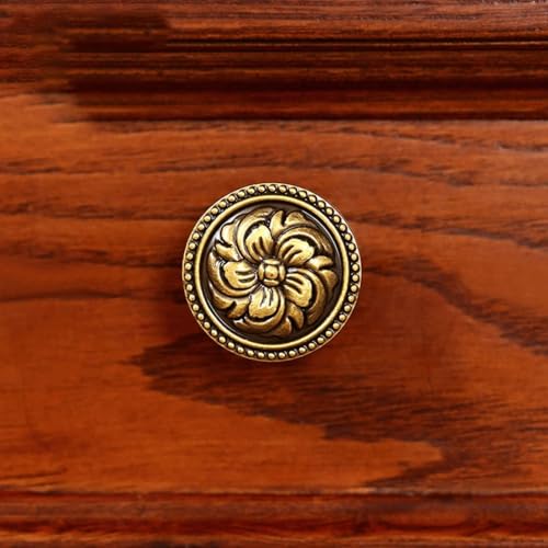 Aoleegatt Kaffee Vintage Kupfer Trachtengriff Europäische klassische Möbelgarnitur Schubladenknopf 96 mm Schrank Griffe für Küchenschränke (1-34 mm) von Aoleegatt