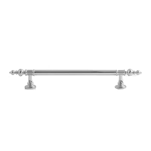 Aoleegatt Massive Messing-Griffe Küchenschränke,Chrom-Silber,Kleiderschrankgriffe,Schranktürknöpfe,leichte Möbelbeschläge (160 mm Lochabstand) von Aoleegatt