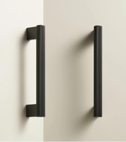 Aoleegatt Massive Messing Lineare Küchenschrankknöpfe Lange T-Bar Möbel Kleiderschrank Schubladengriffe Ziehschrankstangen Quadratfuß (CH052-BLK-192214) von Aoleegatt
