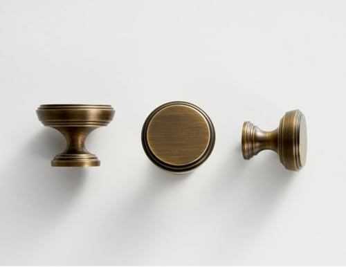 Aoleegatt Massiver Messing Vintage Gebürstet Antik Bronze Kleiderschrank Küchenschubladenschrank Griff Luxuriöse T-Bar Mehrere Größen (CH039-AB-T80) von Aoleegatt