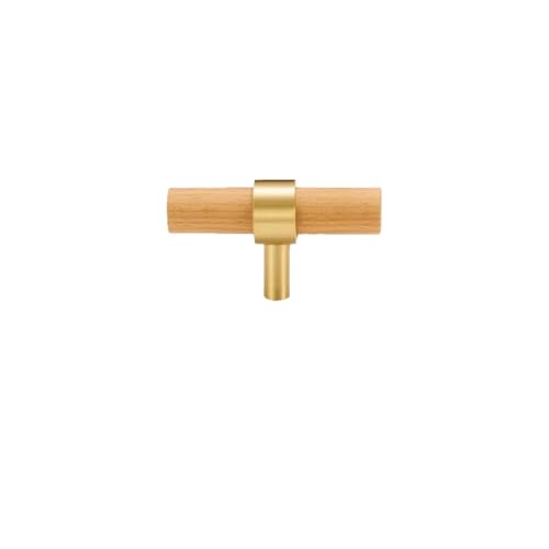 Aoleegatt Messing Natur Nussbaum Buche Holz Möbelgriff Amerikanischen Nordischen Stil Schublade Kleiderschrank Pull T Bar (CH025B-T60) von Aoleegatt