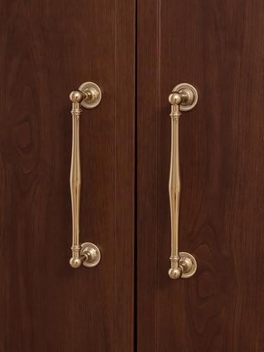 Aoleegatt Messing PVD Griff Gold Küchenschrank Schubladenknopf Schrank Kommoden Möbel Schränke Zubehör (Pitch-row-160mm) von Aoleegatt