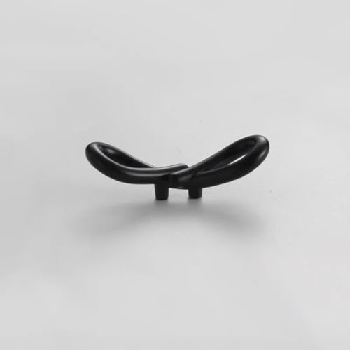 Aoleegatt Moderne,mattschwarze Möbelgriffe Keramik mit Schleife,Küchenschränke,Kleiderschrankgriffe,nordische Schubladen,Schrank(16 mm) von Aoleegatt