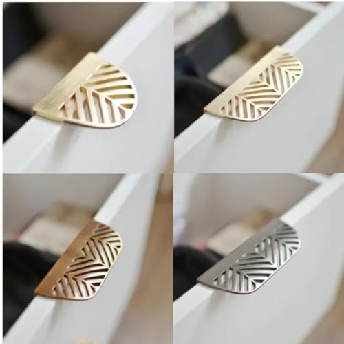 Aoleegatt Moderner nordischer einfacher Griff, Blatt, unsichtbarer Schrank-, Kleiderschrank-, Möbel-, Schubladengriff, Ins Wind-Zinklegierung (9995–64 mm, Braun) von Aoleegatt