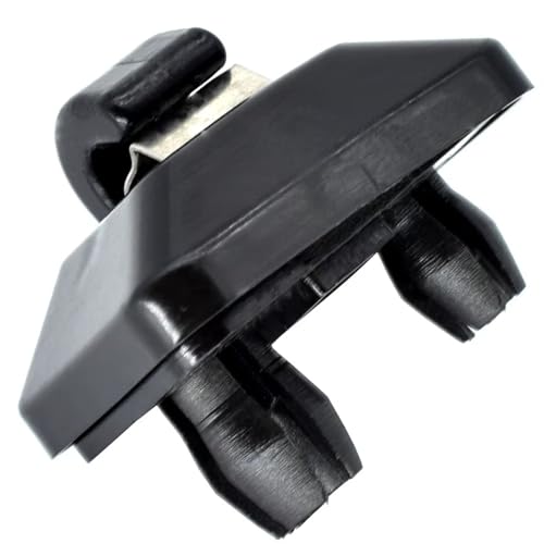 Aoleegatt Paar Schwarze Sonnenblende Clip Halter Auto Haken Innen Kleiderbügel Nutte Halterung Zubehör Für Audi A1 A3 A4 A5 Q2 Q3 Q5 TT RS3 RS4 von Aoleegatt