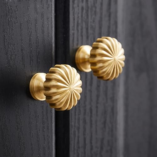 Aoleegatt Pumpen Messing Möbelgriff hell Gold hell Silber Küchenschrank Schrank Schubladen Kommode Schubladen (C-30 mm) von Aoleegatt