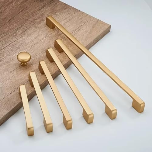 Aoleegatt Schubladen, Küchenschränke, Kleiderschrankgriffe, Moderne, minimalistische Möbeltürgriffe aus Zinklegierung, luxuriöser und moderner Stil (A-224 mm) von Aoleegatt