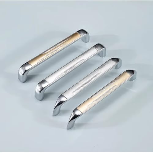 Aoleegatt Schubladengriffe, Moderne Türgriffe, Küchenknöpfe, Möbelbeschläge, Aluminiumlegierung, Kleiderschrankgriff, Goldsplitter (3180-Sandsilber-128) von Aoleegatt