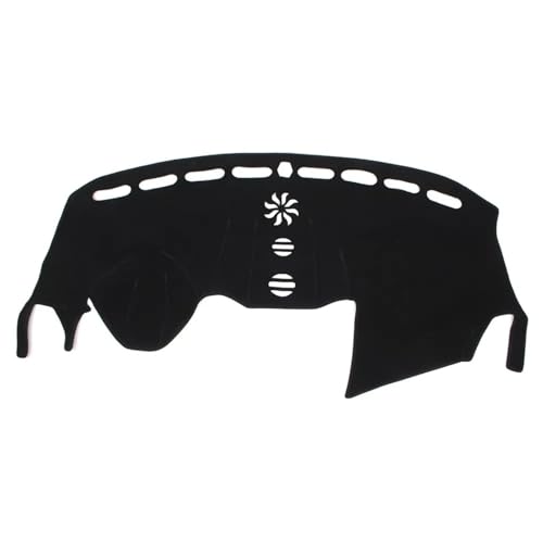 Aoleegatt Schwarze Auto-Armaturenbrett-Matte, Armaturenbrett-Abdeckung, Armaturenbrettmatte, LHD Für Ford Escape Kuga 2013 2014 2015 2016 2017 2018 2019 von Aoleegatt