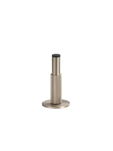 Aoleegatt Türstopper aus Messing mit Rändelschraube, Badezimmertür, Zimmerstopper, strapazierfähig, Boden- und Wandmontage, Stoßfänger, Türhalter, Antikmessing (DS005-BN-100) von Aoleegatt