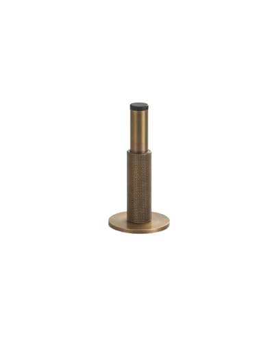 Aoleegatt Türstopper aus Messing mit Rändelschraube, Badezimmertürstopper, strapazierfähig, für Boden- und Wandmontage, Türhalter, Antikmessing (DS005-AB-100) von Aoleegatt