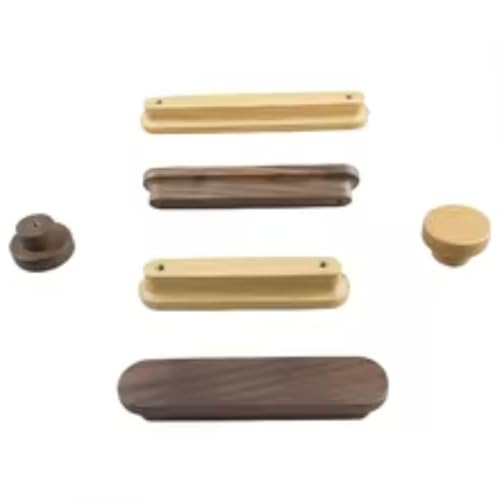 Aoleegatt nordischen Holzmöbelgriff Eiche Walnussknopf Holz T-Bar Kleiderschrank zieht Dekoration Holz funiture Hardware (Eiche C128) von Aoleegatt