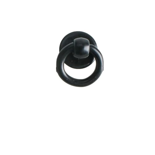 Aoleegatt schwarze Schublade kleiner Griff Kleiderschrank Schrank Tür einfaches Loch Runde Zugring (schwarz groß) von Aoleegatt
