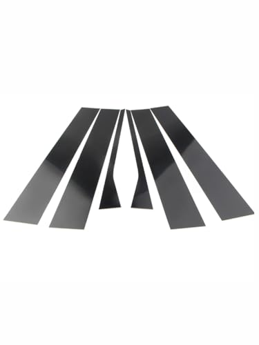 Auto Tür Fenster Säule Beiträge Trim Abdeckung Aufkleber Glänzend Schwarz Außen Teile 6Pcs Limousine Für VW Jetta MK5 2006 2007 2008 2009 2010 von Aoleegatt