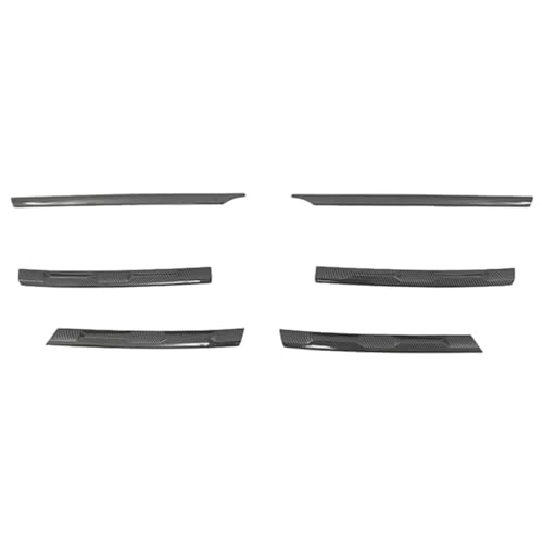 Carbon Fiber Front Bumper Mesh Center Grille Grill Formleisten Abdeckung Trim Teile Für Tiguan L 2017-2021 von Aoleegatt