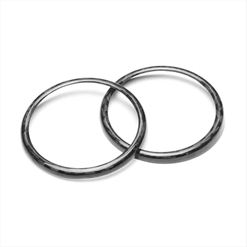 Carbon Fiber Klimaanlage Control Button Cover Ring Aufkleber Abdeckung für FIAT 500 Abarth 595 2012-2023 von Aoleegatt