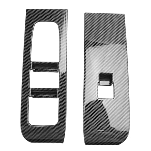 Carbon Fiber Tür Armlehne Fensterheber Schalter Abdeckung Glas Control Abdeckung RHD für Toyota Alphard 40 Series 2023+ von Aoleegatt