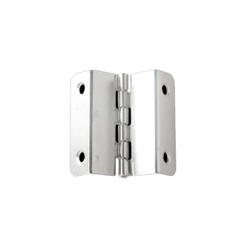 Chinesische 41 mm Seitenlänge vierfache antike Eisenblech Scharniere 4 Löcher drei Falten rechts Winkel Scharniere rechts Winkel Kante (Silber) von Aoleegatt