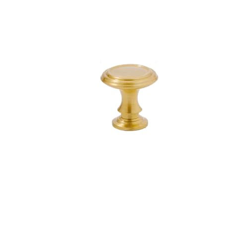 Europäischer Stil / Vertikal Linien Schubladenknauf aus massivem Messing Schubladengriff Schlafzimmer Küchenschrank Türgriff (Durchmesser-32mm) von Aoleegatt
