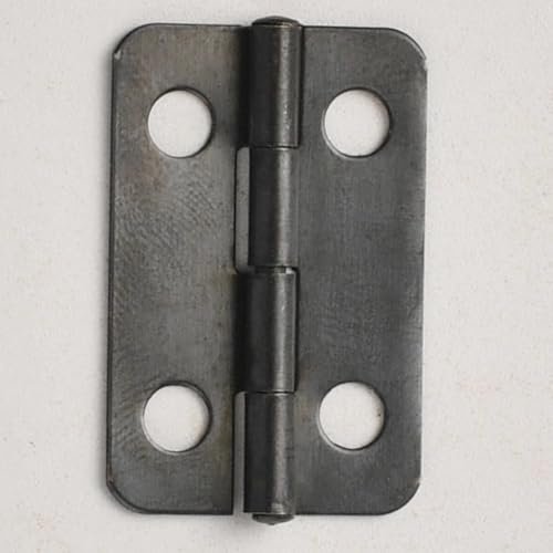 JD1,2 cm antike Eisenblech flache Scharnier Holzkiste Scharnier Gepäck Verpackung kleines Zubehör 30 x 19 mm 4 Augenhersteller (schwarz – 10 Stück) von Aoleegatt