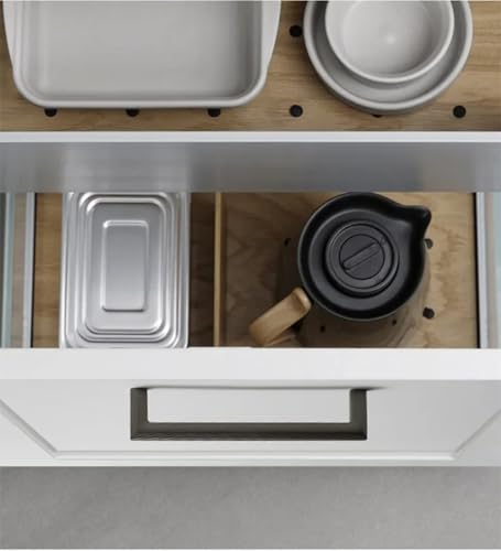 Kleiderschrank-Türgriffe aus Zinklegierung, gebürstetes Goldgrau, moderner Stil, Schrankgriffe, Küchentürgriffe, Schubladenknöpfe (6727–96 mm, Perlgrau) von Aoleegatt