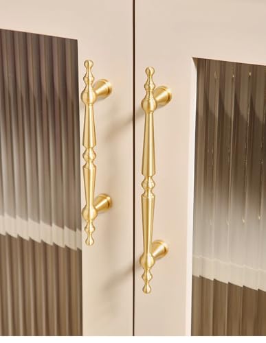 Messing Griffe und Türgriffe Schrank Antike Schublade T Bar zieht Vintage Küchenschrank Schrank Zuggerät (Lochabstand - 160mm) von Aoleegatt