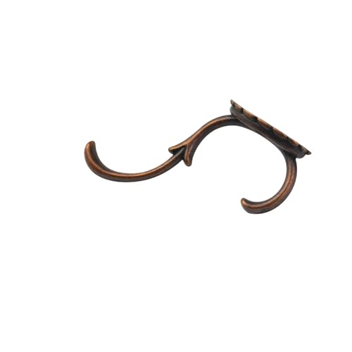 Retro-Kleiderhaken aus Metall mit Zinklegierung, für die Tür, Wand, Garderobe, Eingang, einzelner Kleiderschrank, Kleiderwandhaken (2) von Aoleegatt