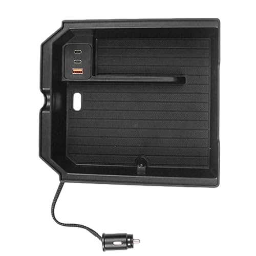 Zentrale Steuerung Aufbewahrungsbox Armlehnenbox Autoinnenausstattung für Tesla Model 3 2024 von Aoleegatt