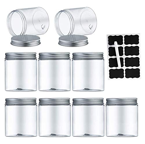 Aoligei Kunststoff Vorratsdosen 9er Set,BPA-freie Behälter mit Deckel,Luftdichte Behälter,Slime Behälter,Gewürze set, Mepal Vorratsdosen set Aufbewahrung Küche Tee Gewürzgläser(250ml) von Aoligei