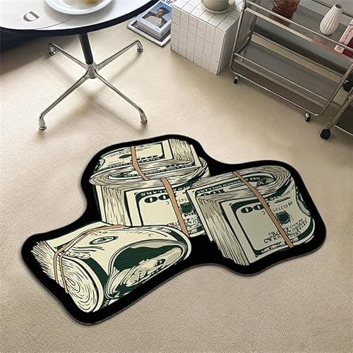 Bereich Teppich für Schlafzimmer Teppichböden 100 Dollar Bill Geld Design Teppiche Weicher Kristall Samtteppich für Schlafzimmer Wohnzimmer Dekor von Aoligeinb