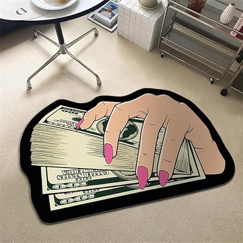 Bereich Teppich für Schlafzimmer Teppichböden 100 Dollar Bill Geld Design Teppiche Weicher Kristall Samtteppich für Schlafzimmer Wohnzimmer Dekor von Aoligeinb