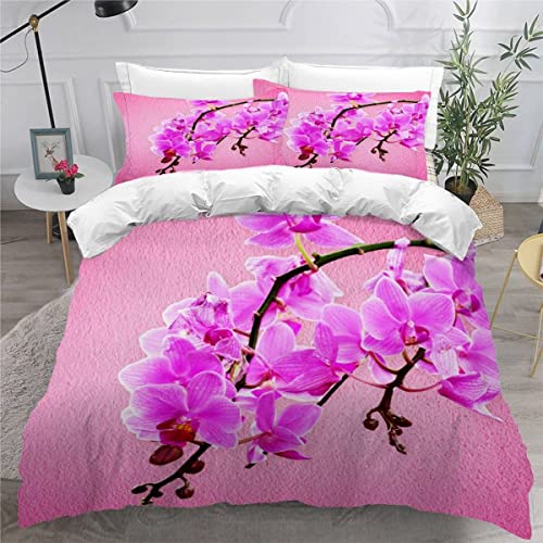Aolity Bettwäsche 135x200 cm 4teilig Kinder Jungen Mädchen, Bettwäsche Set Orchidee Bettbezug Set mit 2 Kissenbezüge 80 x80 cm, Pinke Blume Bettwäsche Set 4tlg Flauschig Bettwäsche Aolity Bettwäsche 135x200 cm 4teilig Kinder Jungen Mädchen, Bettwäsche Set Orchidee Bettbezug Set mit 2 Kissenbezüge 80 x80 cm, Pinke Blume Bettwäsche Set 4tlg Flauschig Bettwäsche von Aolity