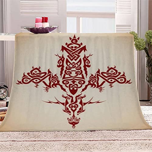 Aolity Kuscheldecke 150x200 cm Wikinger Decke Camping Kuscheldecke Flanelldecke Weich Wohndecke Keltisches Kreuz Viking Sofadecke Decke für Kinder Erwachsene Kuscheldecke Draußen Aolity Kuscheldecke 150x200 cm Wikinger Decke Camping Kuscheldecke Flanelldecke Weich Wohndecke Keltisches Kreuz Viking Sofadecke Decke für Kinder Erwachsene Kuscheldecke Draußen von Aolity