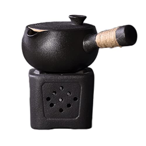 Aolity Reise-Tee-Sets Schwarzes Geschirr Keramik Kyusu Teekanne Chinesische Teekanne Trinkgeschirr 500ml Tea Pot von Aolity