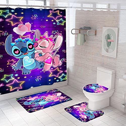 Aolxozy 1PCS Shower Curtains, 180 X 200 180 X 180 cm Bathroom Waterproof with 12 Hooks,Beach Colourful Home Decor (W150 x H180CM,2) von Aolxozy