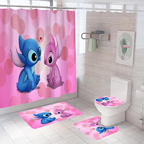 Aolxozy 1PCS Shower Curtains, 180 X 200 180 X 180 cm Bathroom Waterproof with 12 Hooks,Beach Colourful Home Decor (W150 x H180CM,3) von Aolxozy
