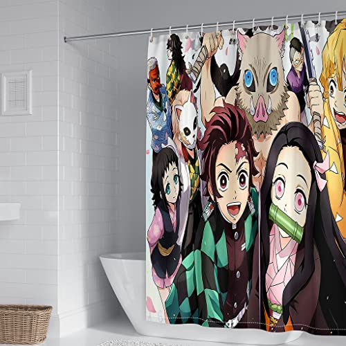 Aolxozy 1PCS Shower Curtains,Bathroom Waterproof with 12 Hooks,Beach Colourful Home Decor 180 X 200 180 X 180 cm (W180 x H200CM,2) von Aolxozy