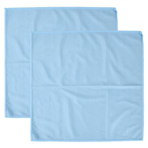Aomhrek 2 Stücke des Glaswischtuchs Absorbierendes Tuch Spiegeltuch Abwischen Poliertuch Wischtuch Blau 40 * 40 cm von Aomhrek