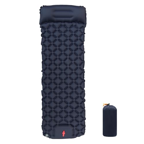 Aomiun Selbstaufblasende Campingmatte, ultraleichte aufblasbare Isomatte für den Außenbereich mit versiegelter TPU-Beschichtung für Camping (Marineblau) von Aomiun
