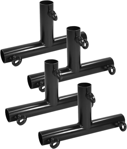 Aoneky 3,5 cm Eck-Himmel-Montage-Kupplungs-Set – Rahmen-Carport-Anschlüsse (4 Stück 3-Wege-T-förmige Beschläge) von Aoneky