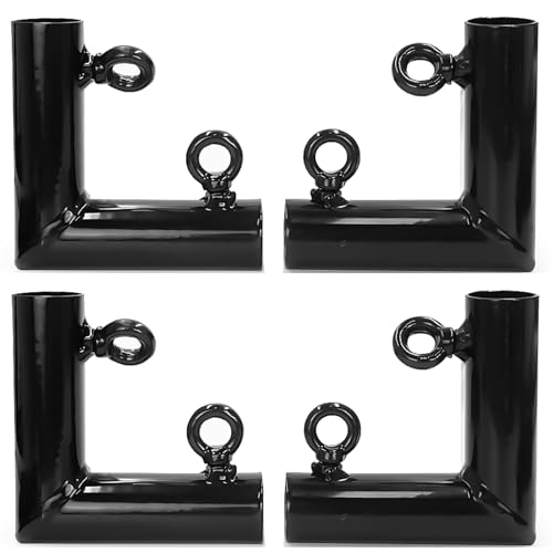 Aoneky 3,5 cm Eck-Himmel-Montage-Kupplungs-Set – Rahmen-Carport-Anschlüsse (4 Stück L-förmige Beschläge) von Aoneky
