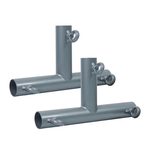 Aoneky 3-Wege-/4-Wege-/3-Wege-T-förmige Eck-Überdachung, passend für 1,9 cm EMT – Käfigrahmen-Eck-Set für Golf-Basebal-Schlagkäfig (2 Stück, 3-Wege-T-Form) von Aoneky