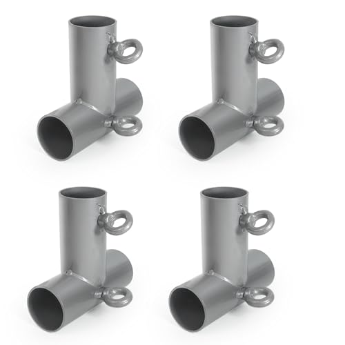 Aoneky 3-Wege-Eck-Überdachung in T-Form, passend für 2,5 cm EMT – Käfigrahmen-Eck-Set für Golf-Basebal-Schlagkäfig (4er-Pack) von Aoneky