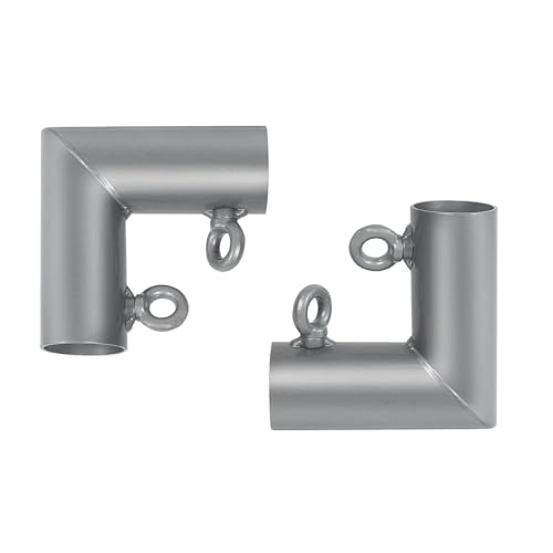 Aoneky 4,5 cm L-förmige Ecküberdachung – passend für 2,5 cm EMT – Käfigrahmen-Eck-Set für Golf-Basebal-Schlagkäfig (2er-Pack) von Aoneky