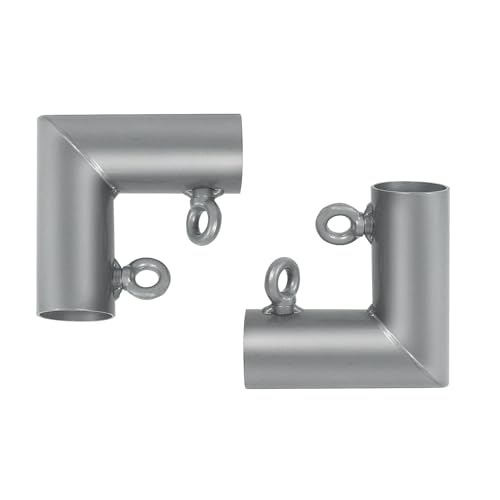 Aoneky 4,5 cm L-förmige Ecküberdachung – passend für 2,5 cm EMT – Käfigrahmen-Eck-Set für Golf-Basebal-Schlagkäfig (2er-Pack) von Aoneky