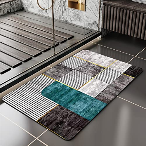 Aoojlo Badematte, Badteppich, 120x160cm Badezimmerteppich, Badvorleger, Duschvorleger, Fußmatte Dusche, Bath Mat, Softmath Badematte, Fussmatte Dusche, Bathroom Mat, Duschvorleger rutschfest Modern von Aoojlo