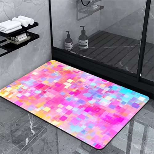 Badematte Absorbierend Rutschfeste Badteppich Pink Badezimmerteppich Kleiner wc Teppich Steinmatte Badezimmer Matte Saugfähig Badezimmermatte Rutschfest Mikrofaser Duschmatte Rutschfest 50x80cm Badematte Absorbierend Rutschfeste Badteppich Pink Badezimmerteppich Kleiner wc Teppich Steinmatte Badezimmer Matte Saugfähig Badezimmermatte Rutschfest Mikrofaser Duschmatte Rutschfest 50x80cm von Aoojlo