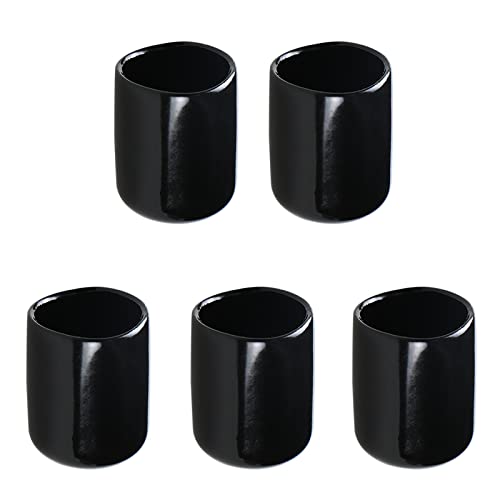 Aopin Gummi-Endkappen-Abdeckung, 24 mm, Schraubgewinde-Schutz, PVC, flexibles Rohr, Schutzschraube, Gewinde-Schutz, Sicherheitsabdeckung, für Rohrpfosten, Rohrstangenabdeckung, 5 Stück (schwarz) von Aopin