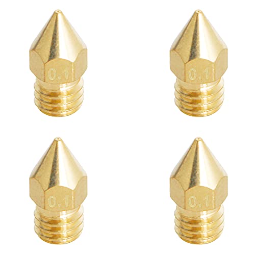 Aopin M6 1,75 mm Extruderdüsen 3D-Drucker 0,1 mm Messing 3D-Drucker Extruder Düsen 4 Stück Aopin M6 1,75 mm Extruderdüsen 3D-Drucker 0,1 mm Messing 3D-Drucker Extruder Düsen 4 Stück von Aopin