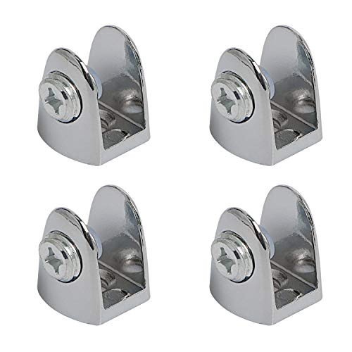 Aopin Schreibtisch-Halterung für Trennwände, Regalklemme, Niesschutz-Halter, Hustenbarriere, geeignet für 8–10 mm dicke Glasschirm-Halterung, 4 Stück (Silber) von Aopin